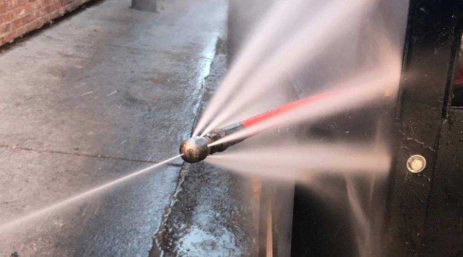 Professional hydro jetting service performed in San Bernardino commercial kitchen