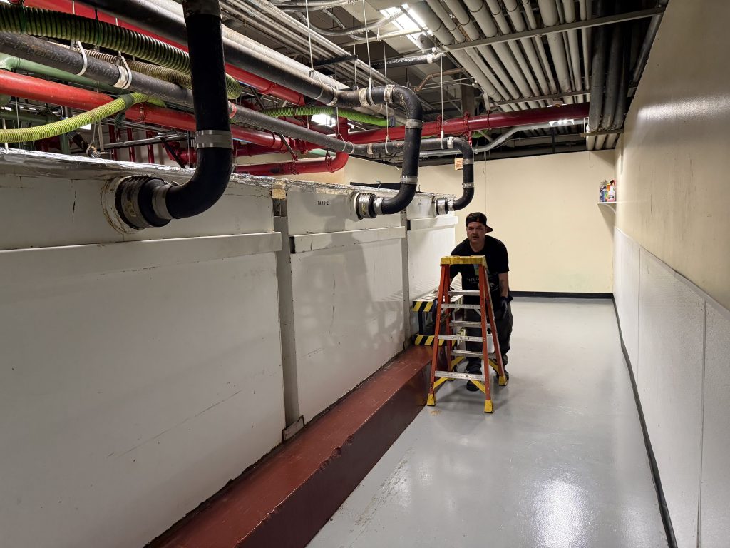 Grease Interceptor Cleaning in Progress