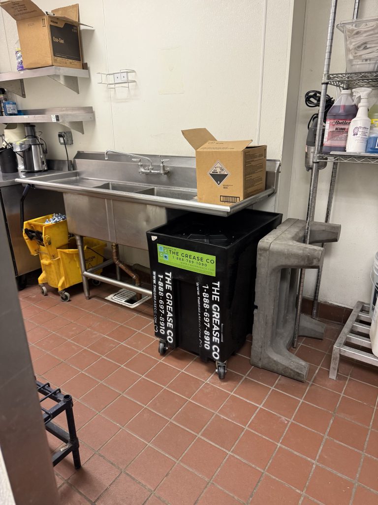 Grease Trap Under Commercial Kitchen Sink