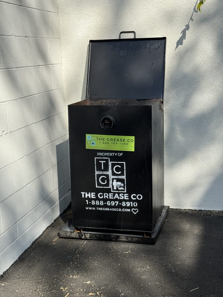 Open Grease Trap Ready for grease trap Cleaning